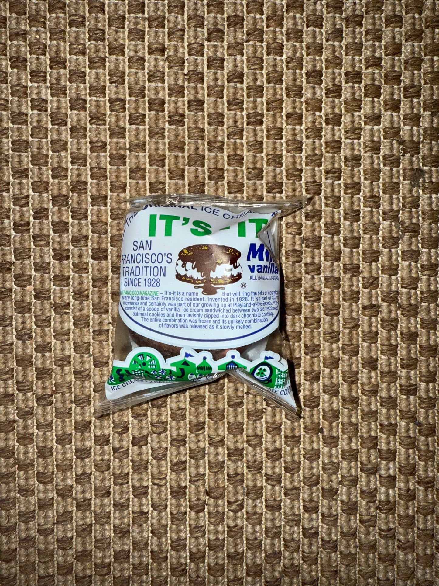 It's-It Mini ice cream sandwich