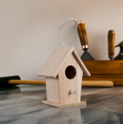 Traditional Wood Birdhouse