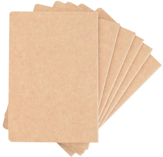 Travel Notebook Journal with Brown Soft Cover